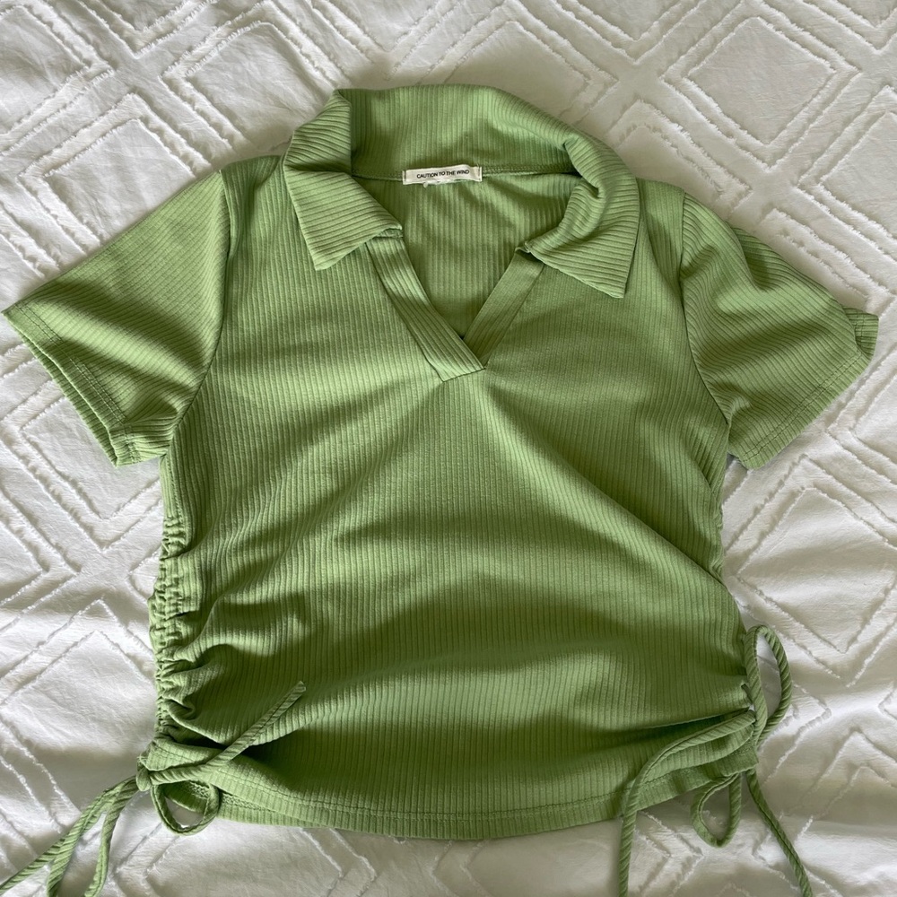 Caution To The Wind Collared Tee